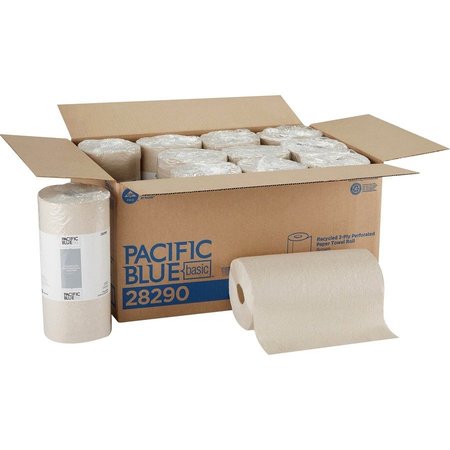 PACIFIC BLUE BASIC Perforated Paper Towels, Brown GPC28290